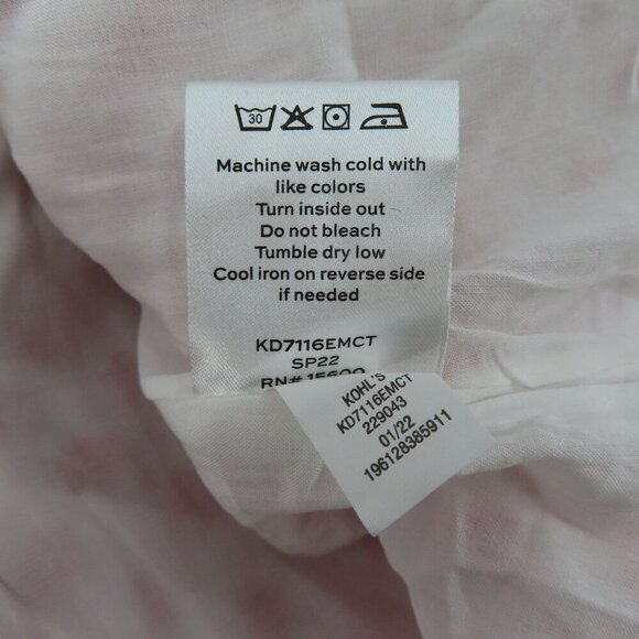 Draper James Womens Small Puff Sleeve Wrap Dress Red Embroidered Flowers NEW - Picture 12 of 14